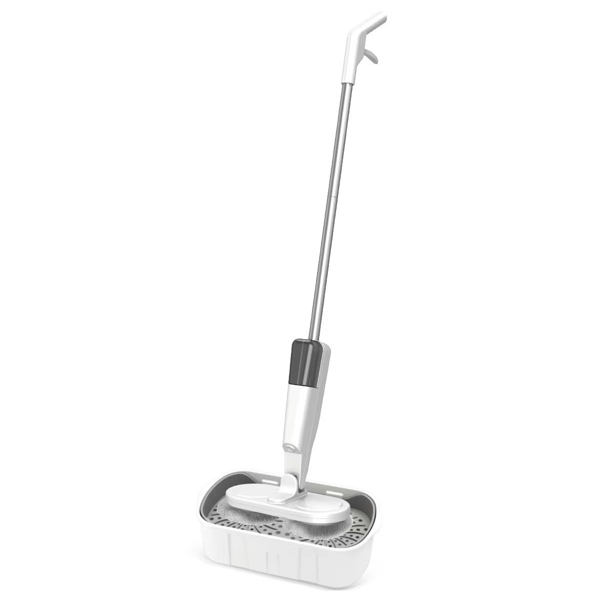 Cây lau nhà có bình nước thông minh tự động không chạm tay Mopping Cleaner pin sạc (Trắng)