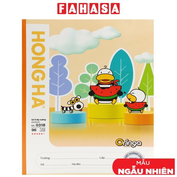 Tập Học Sinh Class Oringa Fun 4 Ô Ly Vuông 96 Trang 80gsm - Hồng Hà 0318 (Mẫu Sản Phẩm Giao Ngẫu Nhiên)