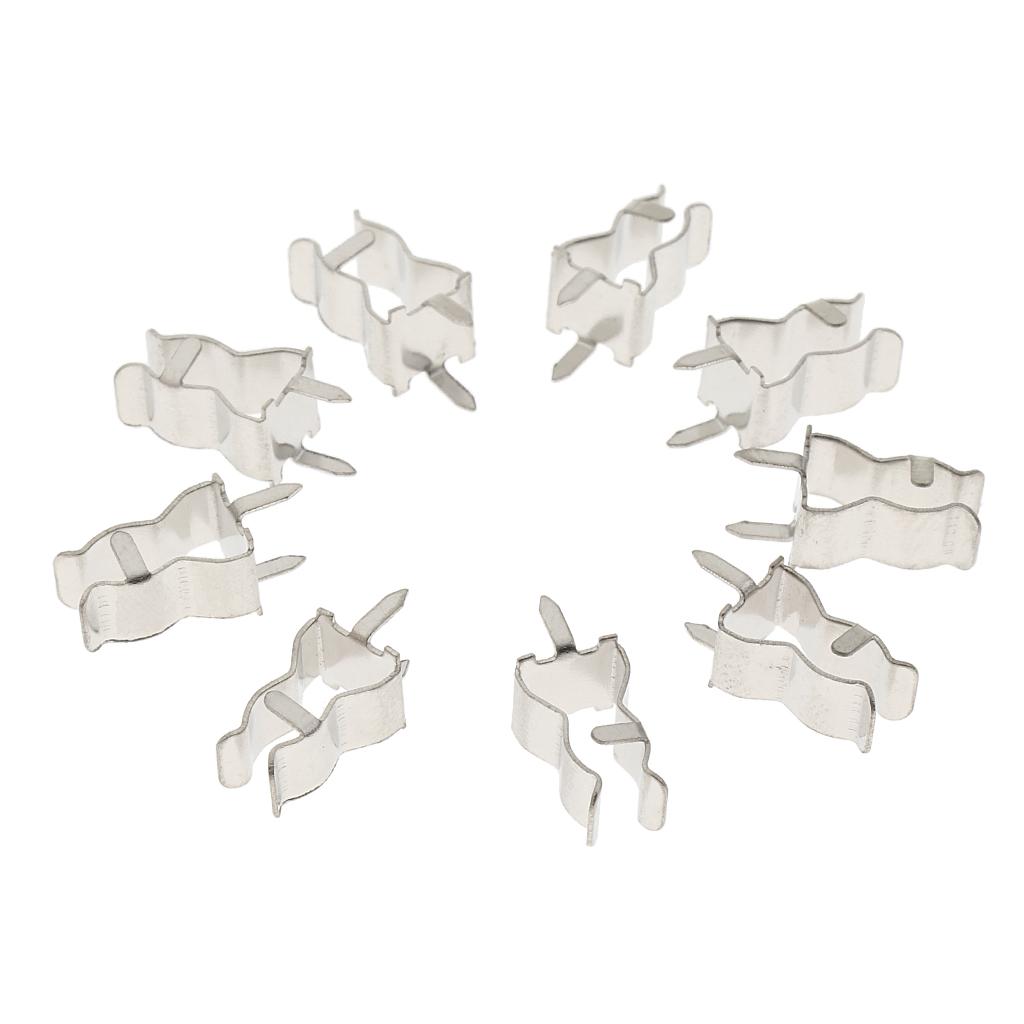 100Pcs 5X20mm Fuse Holder Clips Fuse Pipe Clamp Alloy Fuses Welding Holder