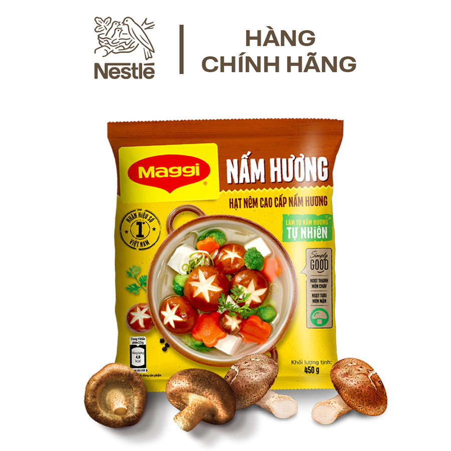 Hạt nêm cao cấp MAGGI vị Nấm Hương gói 450g