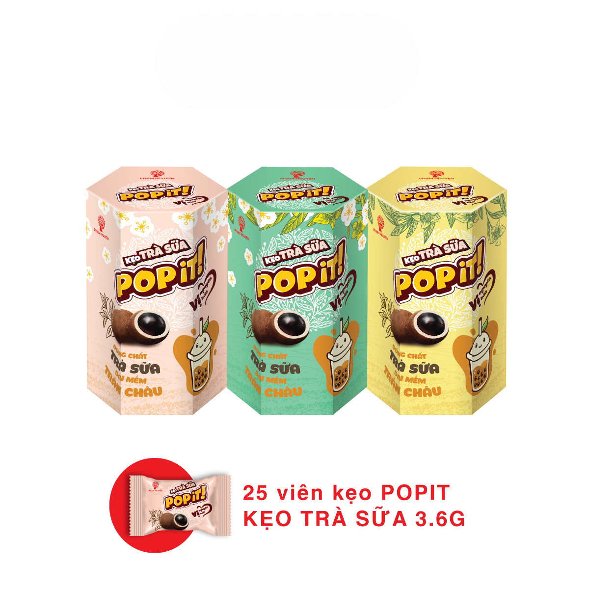 Kẹo Trà sữa Popit Tết - Vị nguyên bản - Giao mẫu ngẫu nhiên