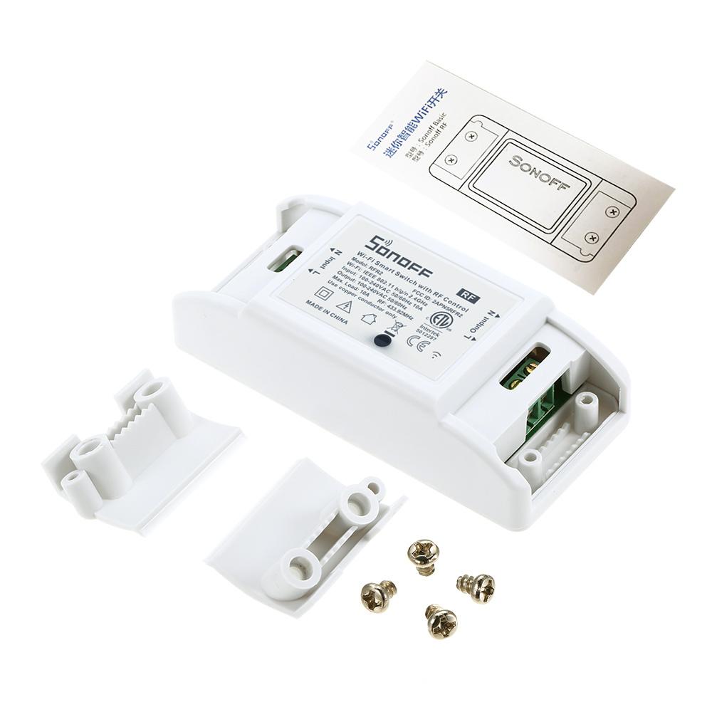 Công tắc Wifi SONOFF RF 433MHz Tương thích với Alexa cho Google Home Công tắc không dây 10A / 2200W với chức năng hẹn giờ