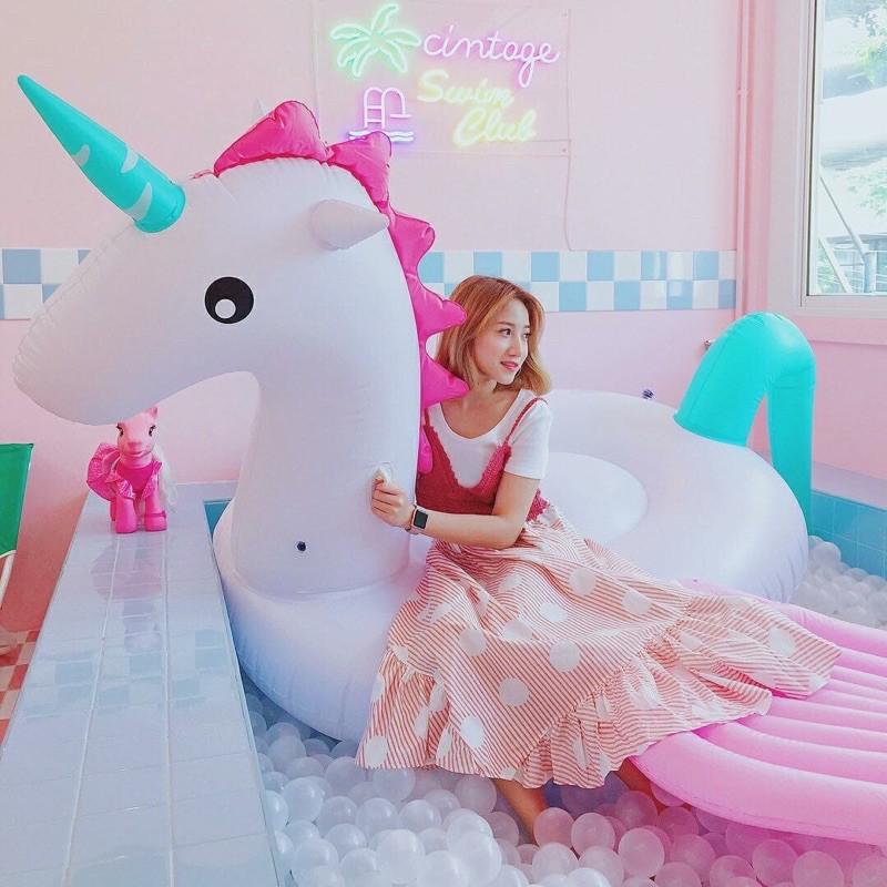 Phao Bơi Khổng Lồ Người Lớn Hottrend Kèm Phao Mini - Biển Hồ Bơi