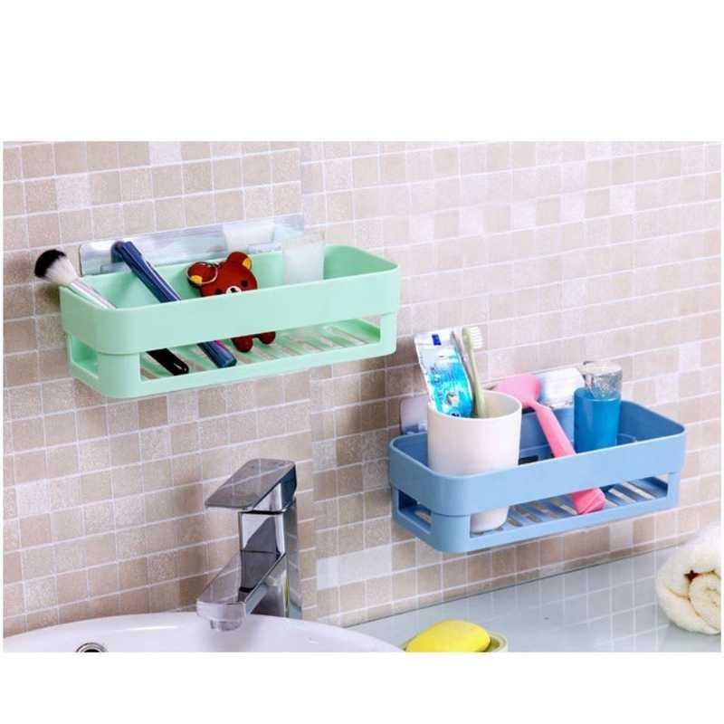 Kệ dán để đồ nhà tắm kệ bếp dán tường để đồ chắc chắn tiện dụng siêu dính