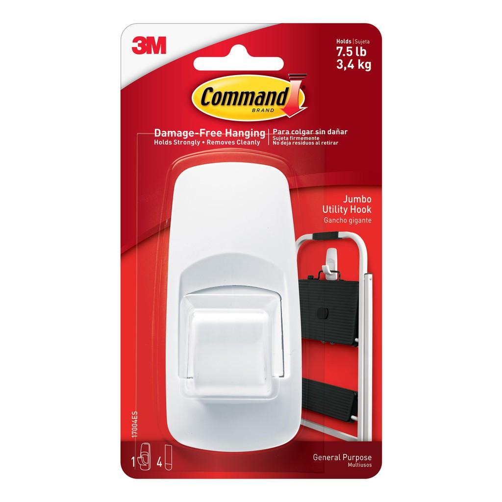 3M Móc Dán Tường Kiểu Vuông Command 17004, 3.4 kg, 1 Cái/Vỉ