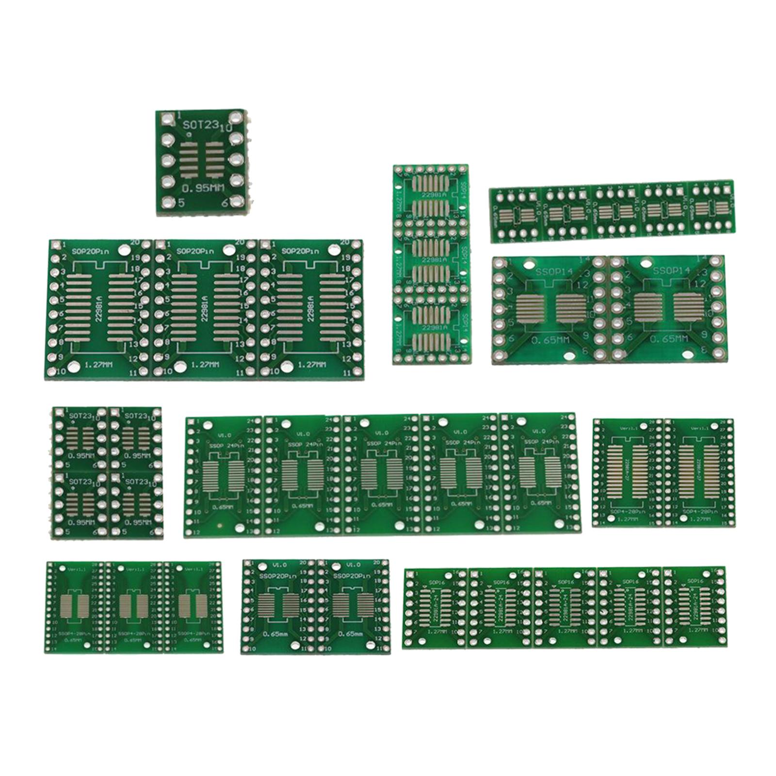 35Pcs High Quality USB Breakout Board IC Adapters Breakout Board USB Type Breakout Pinboard MIni Circuit Board
