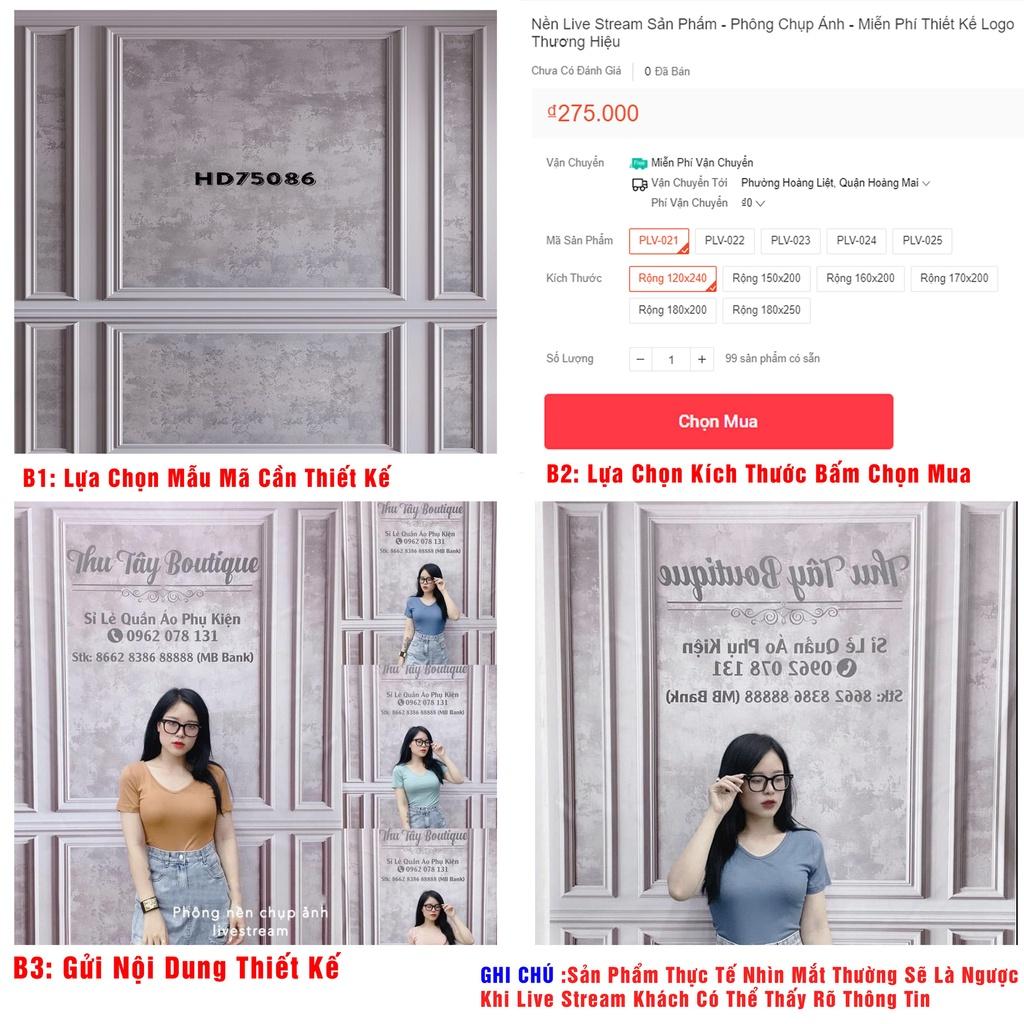 Phông chụp hình sản phẩm - Phông live stream - Phông Lai Trym cho các shop bán hàng online