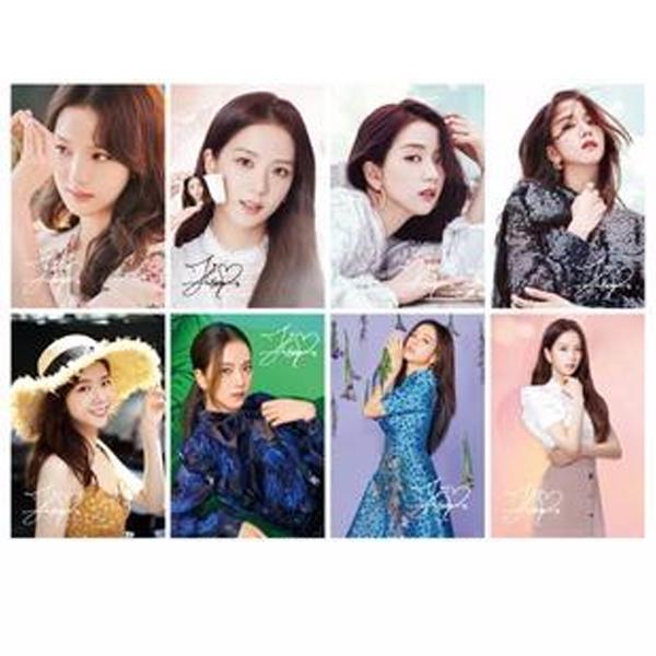 Poster Blackpink Jisoo A3 8 tấm ảnh siêu chất lượng