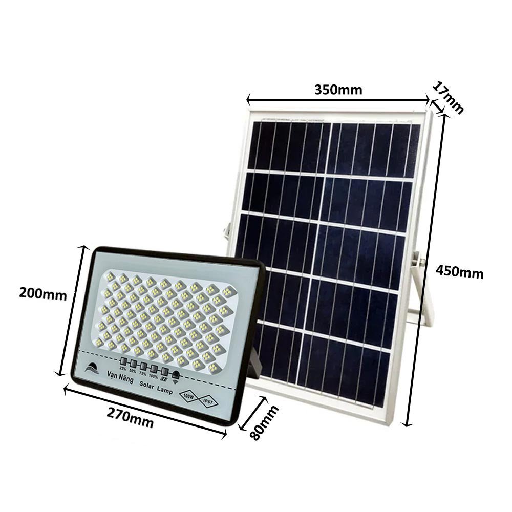 Đèn năng lượng mặt trời chóng lóa Vạn Năng Solar 100W