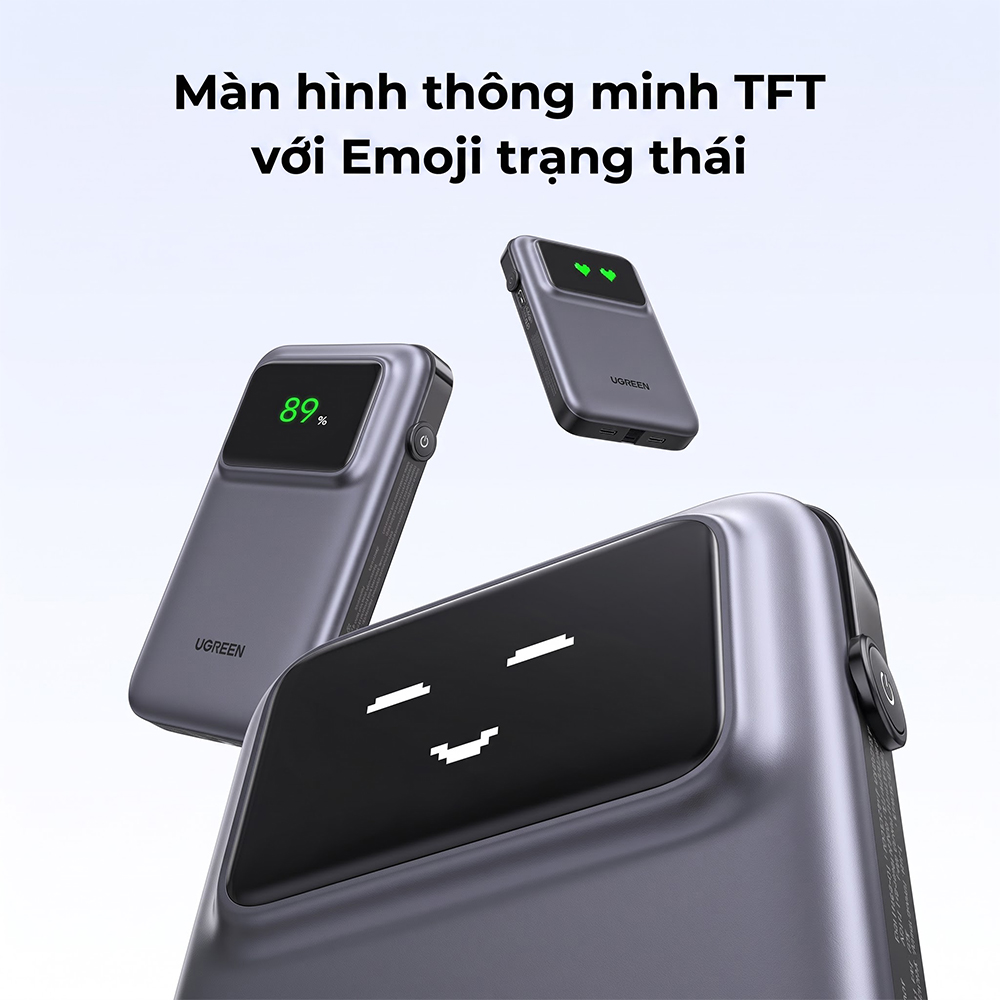 Sạc dự phòng Ugreen Uno Power Bank 1USB 1Type-C 30W 10000mAh PB511 - Hàng chính hãng