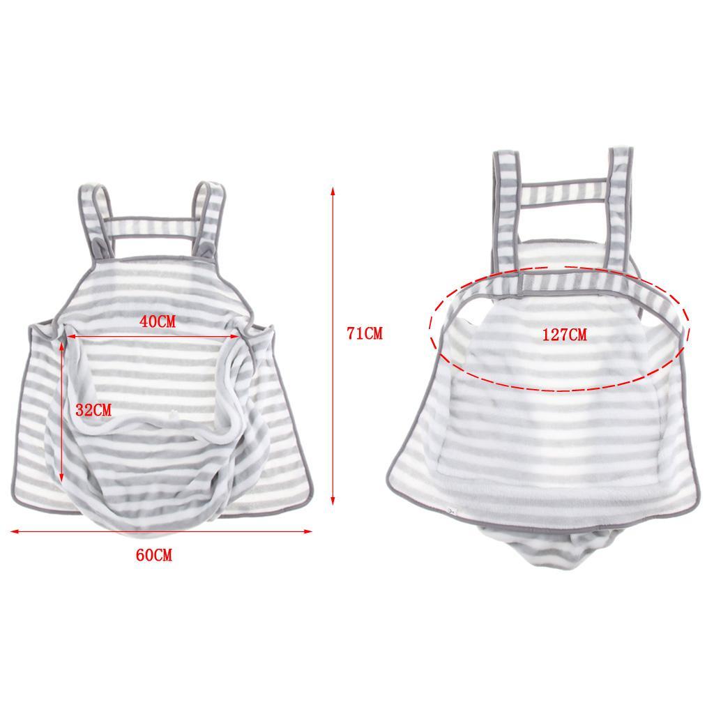 Coral Fleece Apron Pad with Pocket for Holding Pet Cat Rabbit