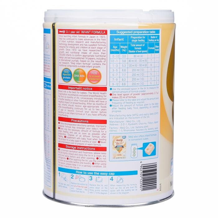 Sữa bột Meiji Infant Formula Nhập Khẩu số 0 lon 800gr