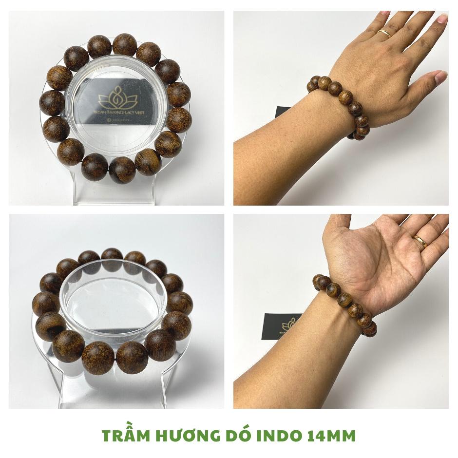 Vòng Tay Trầm Hương Dó Dây INDO Đủ Size 6 / 8 / 10 / 12 / 14 / 16 / 18 / 20 mm | Tông Trầm VIP