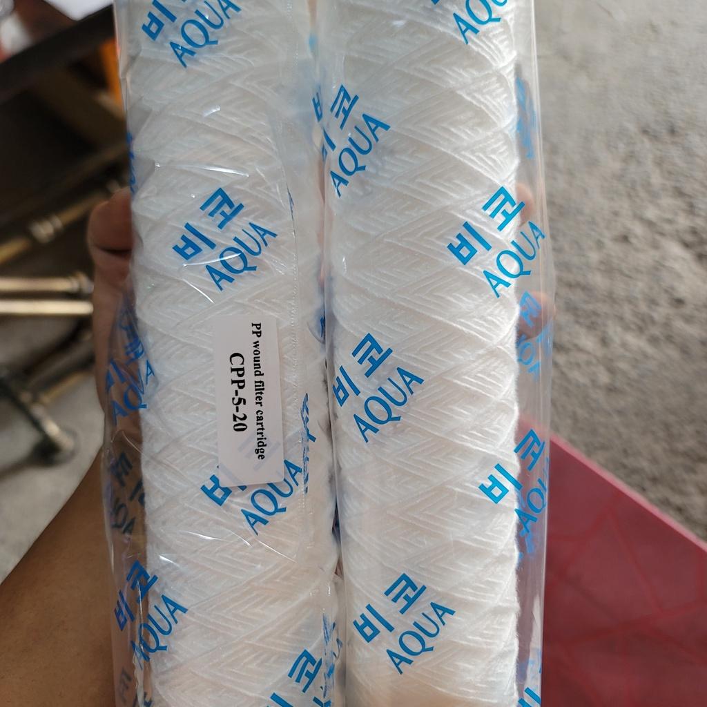 Lõi lọc sợi quấn Aqua 20 inch nhập khẩu Hàn Quốc