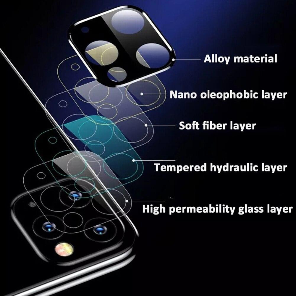 Bộ miếng dán kính cường lực & khung viền bảo vệ Camera cho iPhone 11 Pro / 11 Pro Max hiệu Coteetci - Hàng nhập khẩu