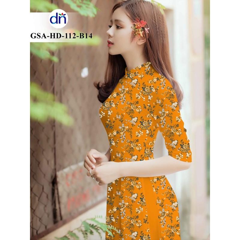 Vải áo dài hoa nhí