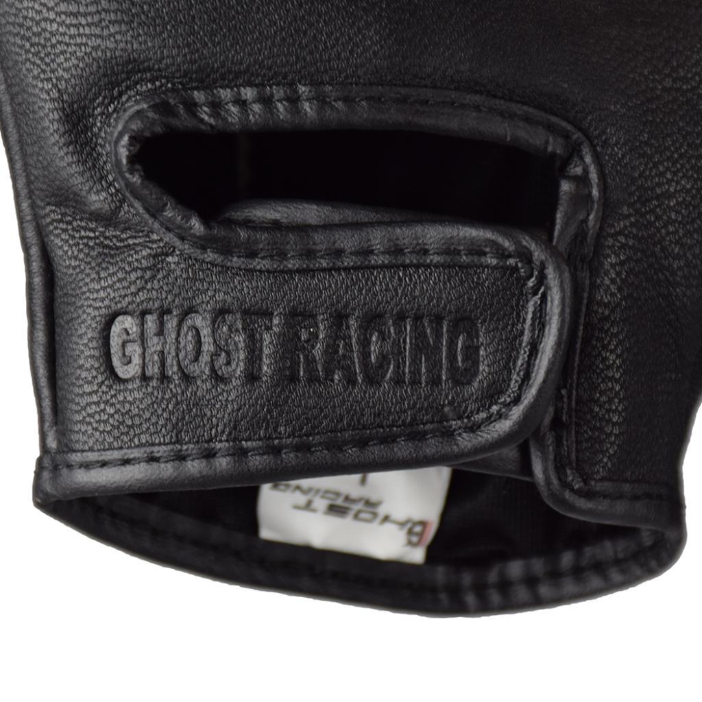 Carbon Fiber Motorcycle Half Finger Gloves Motorbike Ride Fingerless