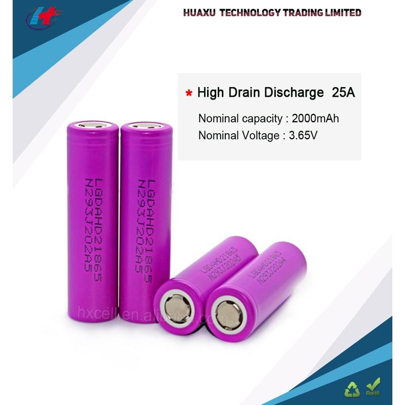 Pin HD2 18650 2000mAh 25A - LGDAHD21860