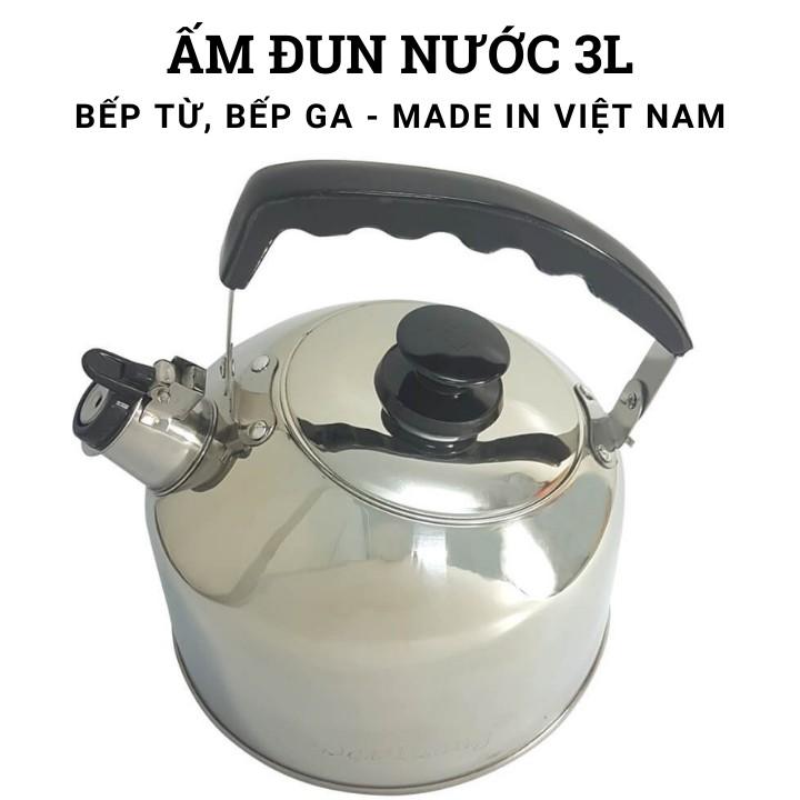 Ấm đun nước siêu tốc bếp từ 3L có còi báo