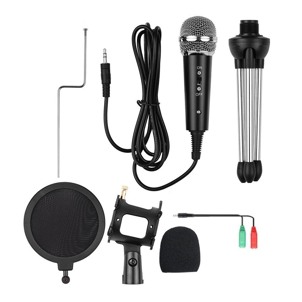 Micro thu âm nhỏ gọn giắc cắm 3.5mm tiện dụng cho điện thoại máy tính PC