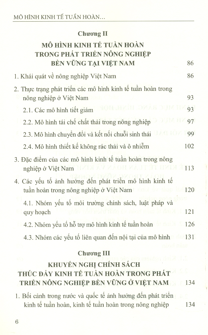 Mô Hình Kinh Tế Tuần Hoàn Trong Phát Triển Nông Nghiệp Bền Vững Ở Việt Nam