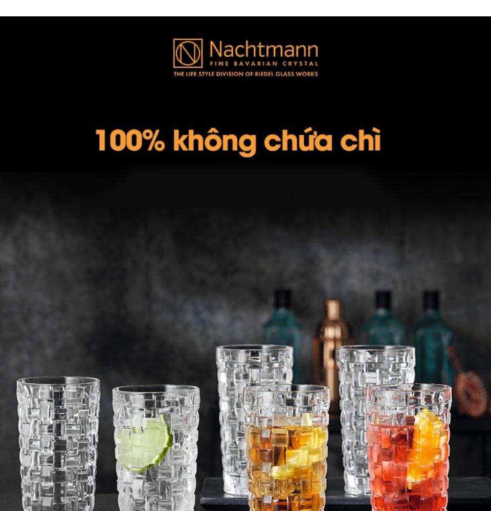 Bộ 18 Cốc Pha Lê Nachtmann, Dung Tích 245ml, 275ml, 395ml, Bộ Ly Thủy Tinh Cao Cấp Nhập Đức Dùng Uống Rượu, Nước Hoa Quả