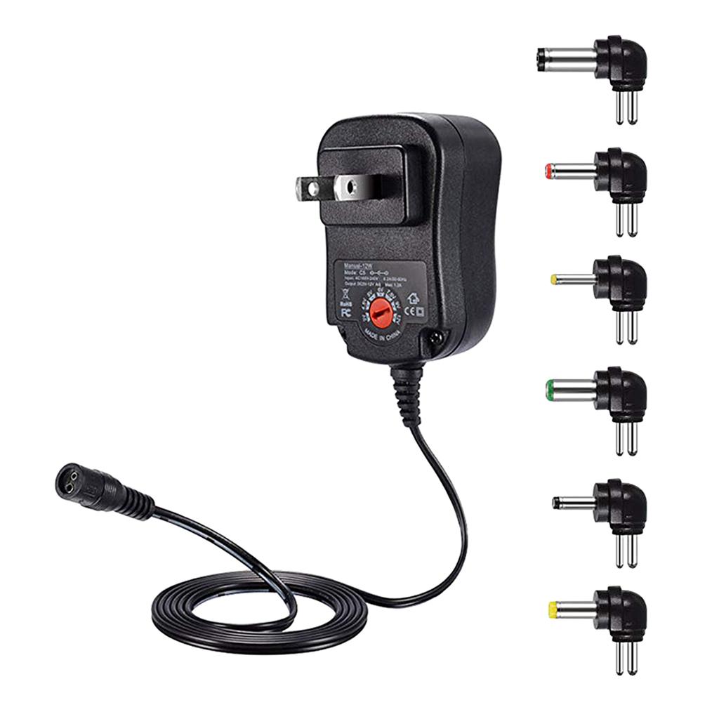 New 2.1A 30W 3V 4.5V 5V 6V 7.5V 9V 12V AC DC Charger USB Port Supply