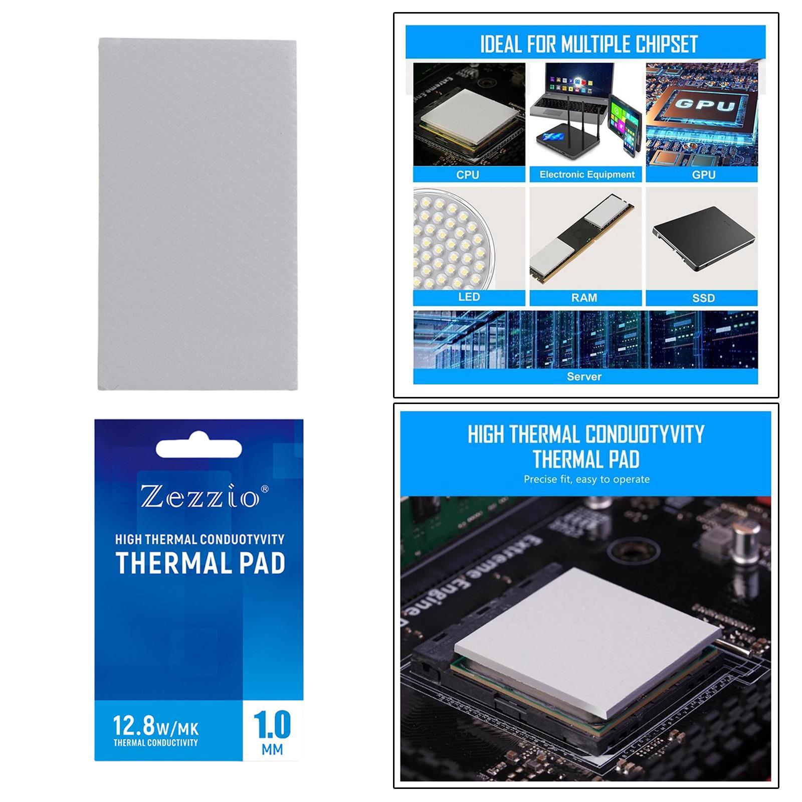 Pack of 2 Thermal Pads 85x45mm Thickness 1/2mm Simple for PC Laptop Heatsink