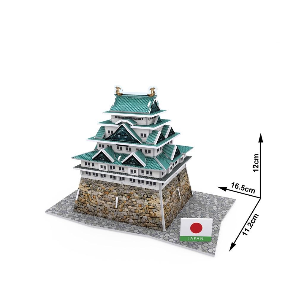 Mô hình giấy 3D - Kiến trúc Đền truyền thống Nhật Bản - Nagota Castle - W3152h