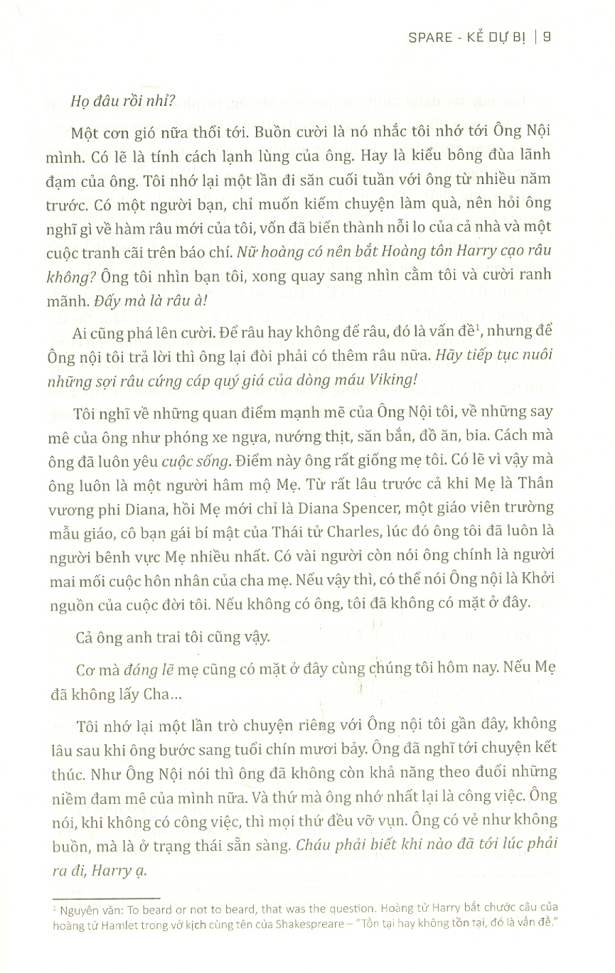 SPARE - KẺ DỰ BỊ - Hoàng tử Harry – Orkid, Phương Nhung dịch - Bách Việt Book