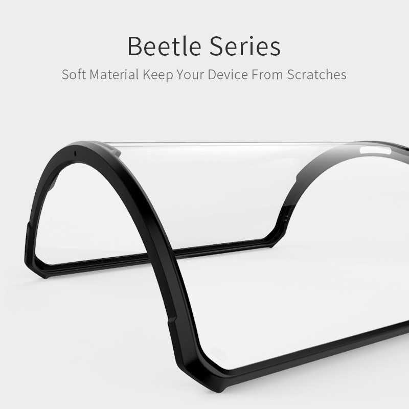 Ốp lưng thể thao chống sốc mỏng 8.8mm cho iPad Pro 12.9 2018 hiệu XUNDD Beetle Series Gen 2 mặt lưng trong suốt viền màu chết liệu TPU bảo vệ toàn diện - Hàng nhập khẩu