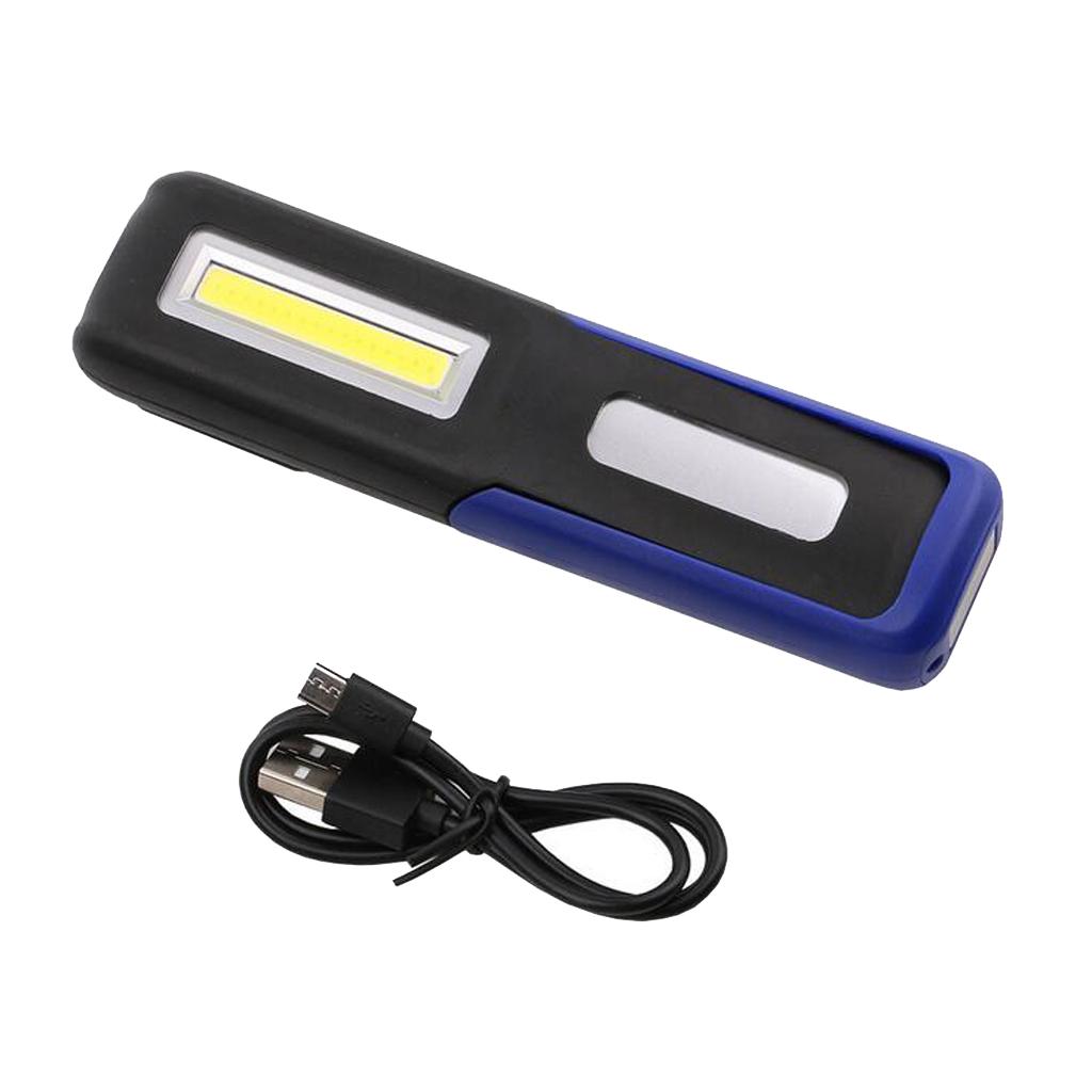 Magnetic COB LED Bright Pocket Pen Torch Inspection Work Light Lamp