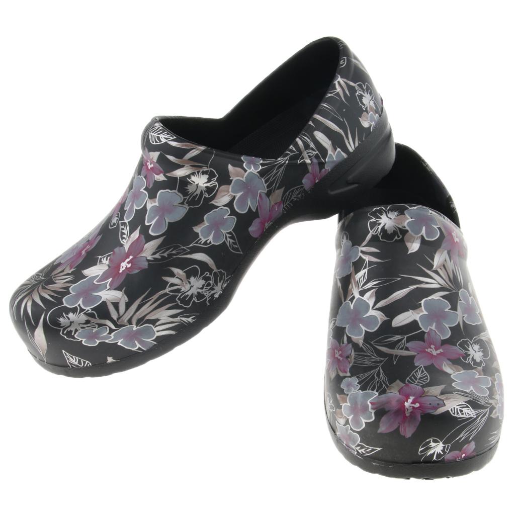Unisex Women Men Slip On Work Clog Anti Slip Hospital Nursing Kitchen Chef Shoes