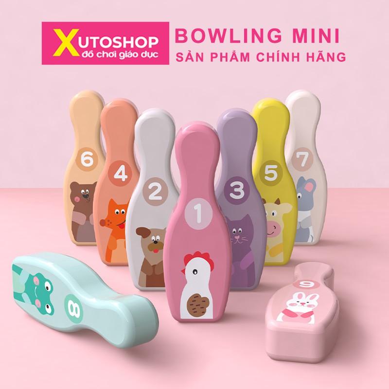 Bộ đồ chơi Bowling bằng gỗ cho bé hình con vật