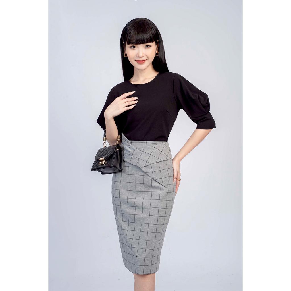 Chân váy bút chì, đính nơ to MMOutfit M-JU060621084