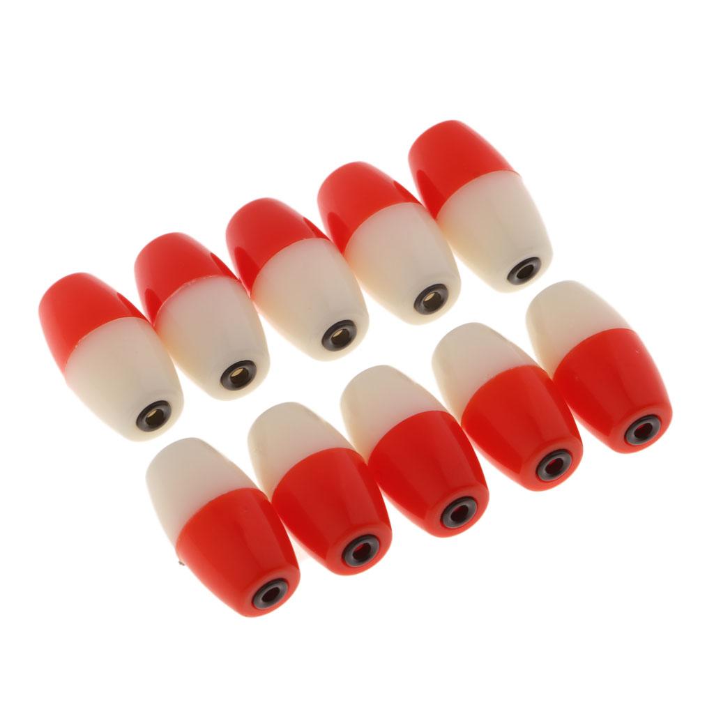 10pcs Plastic Luminous Fishing Float Bobbers Buoy