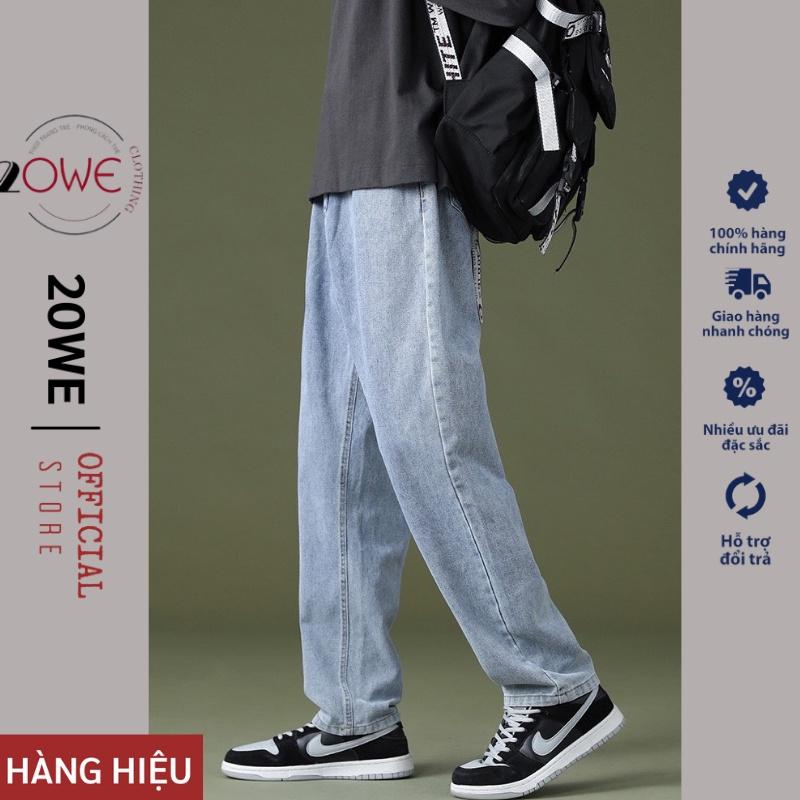 Quần Baggy Jean nam, nư Jeans nam unisex ống suông rộng 20WE hot hit 2021