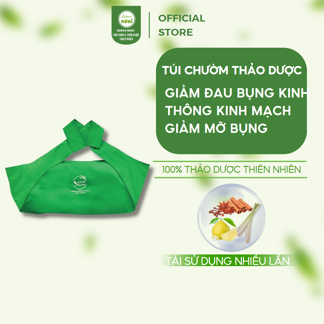 Túi Chườm Lưng Bụng Thảo Mộc ADEVA Giúp Thư Giãn, Giảm Căng Thẳng Mệt Mỏi Và Ngủ Sâu Giấc