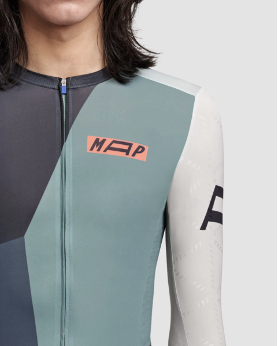 Áo Thể Thao Đạp Xe Nam MAAP Form Pro Hex LS Jersey - Màu Đen - Size M