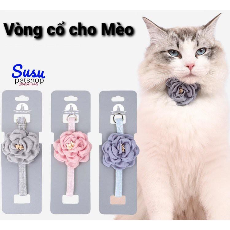 Vòng cổ Hoa sang chảnh cho Mèo