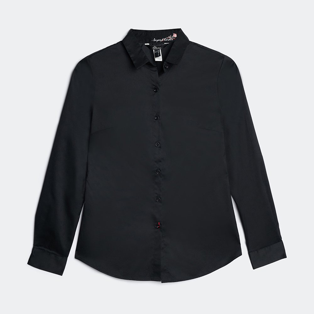 N&amp;M Áo sơ mi nữ Basic tay dài trơn 1804092