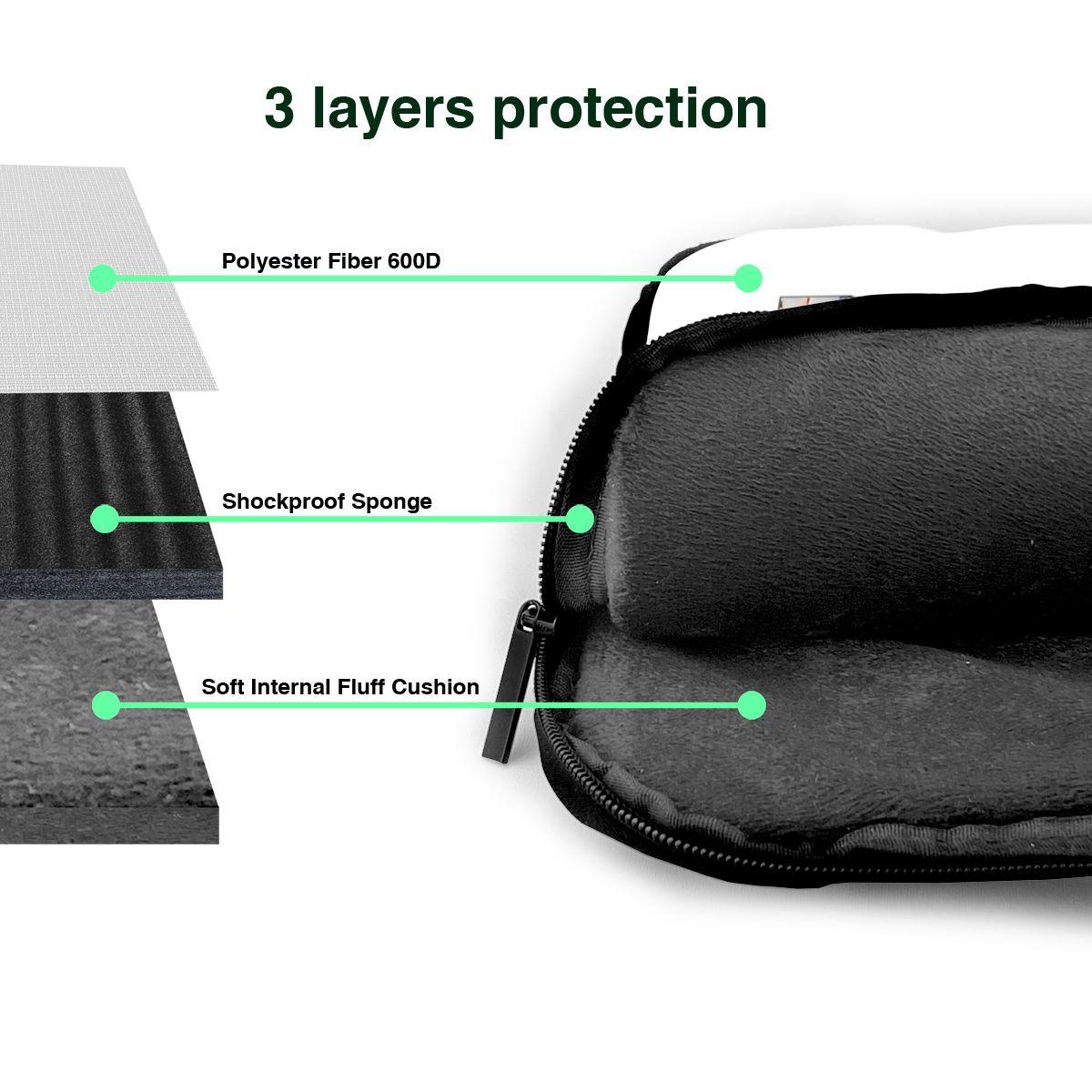Bulldog Laptop Túi Kinh Doanh Có Tay Cầm Túi Máy Tính Bảo Vệ Dễ Thương Laptop Túi