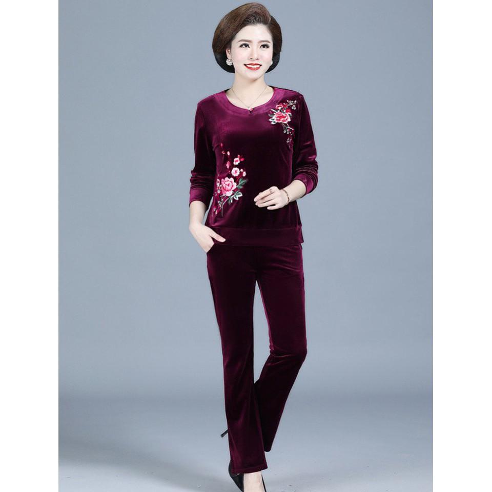 Đồ bộ nữ - chất liệu Nhung tuyết cao cấp