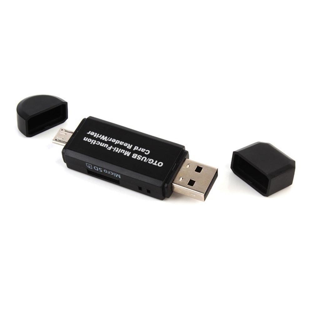 【ky】Portable High Speed Micro USB SD TF OTG Card Reader for Mobile Phone Laptop