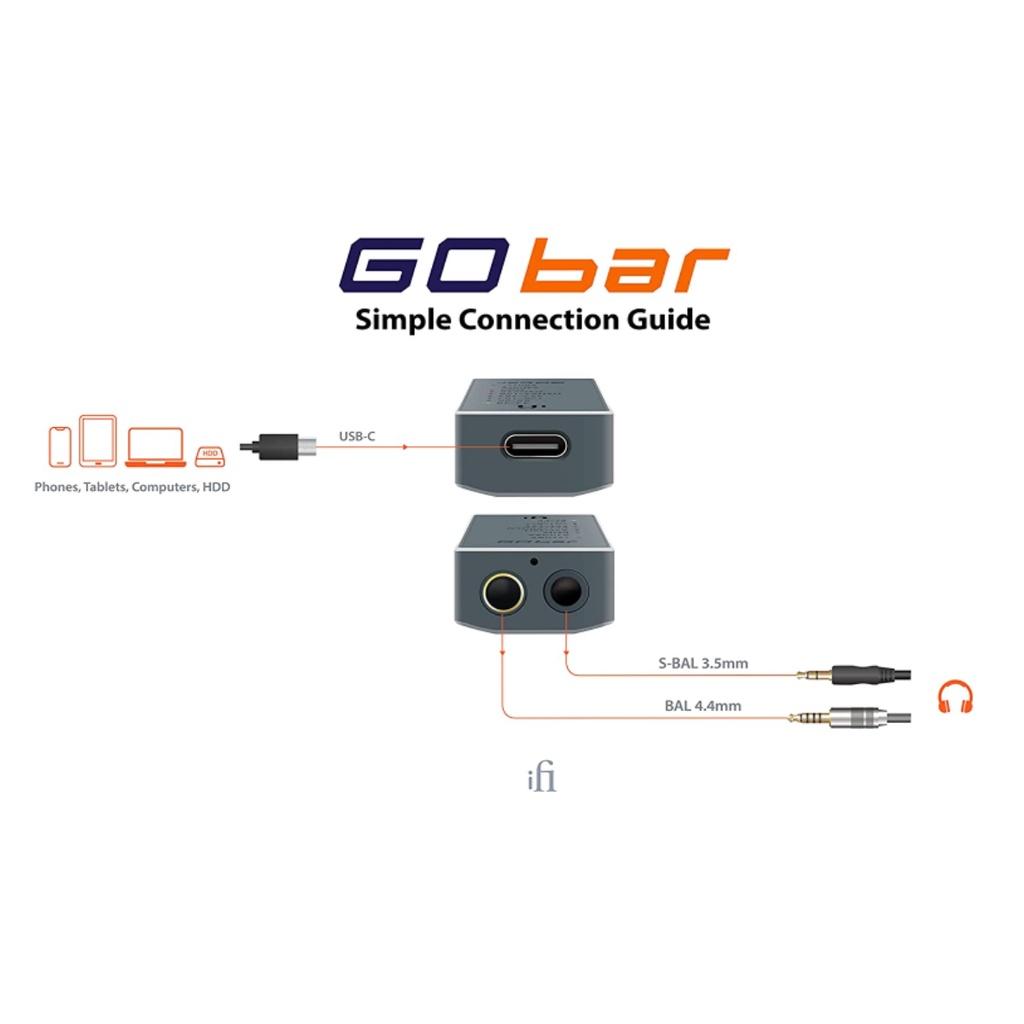 Bộ Chuyển Đổi Âm Thanh DAC/AMP Portable iFi Go Bar - Hàng Chính Hãng