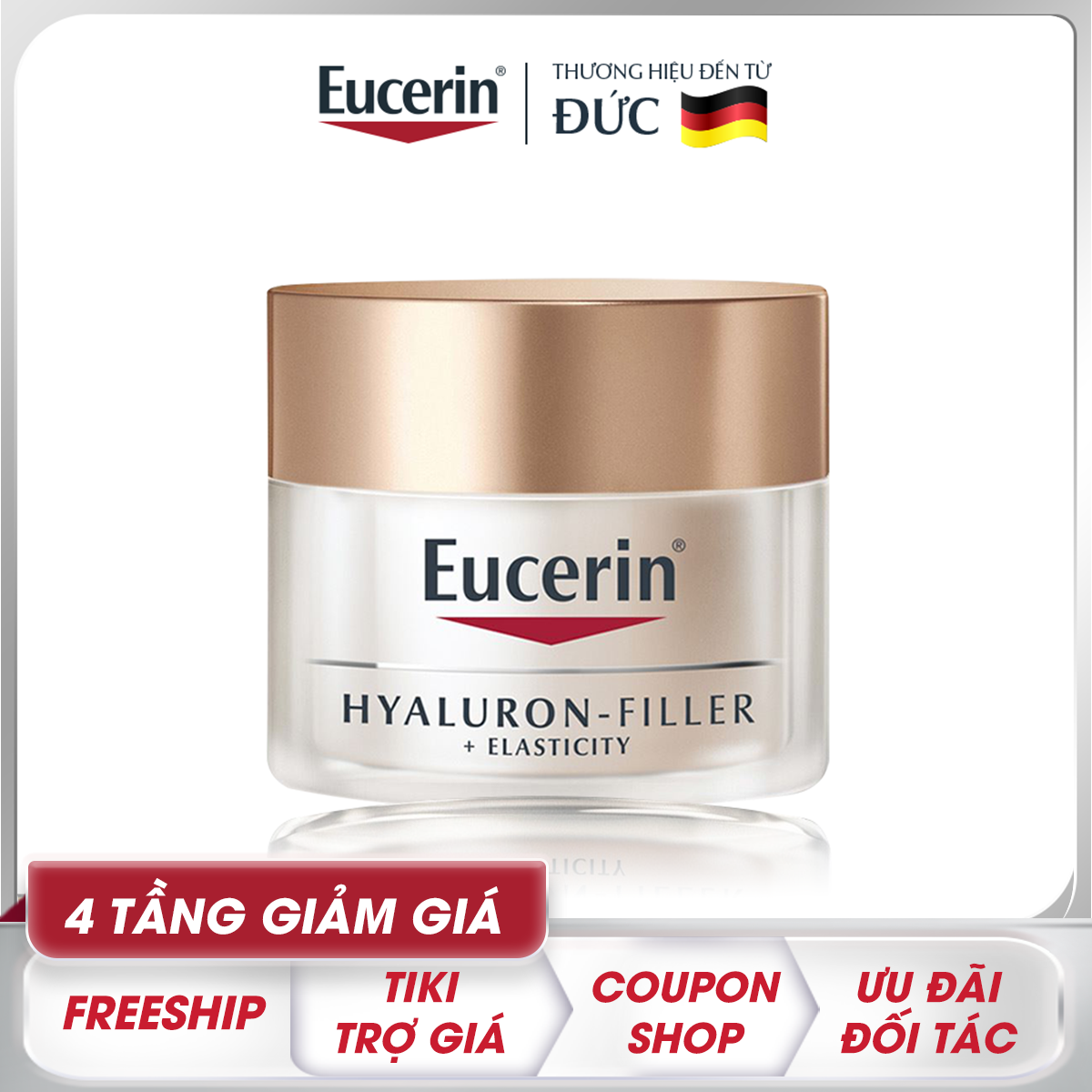 Kem Dưỡng Ban Ngày Eucerin Hyaluron-Filler Elasticity Day SPF15 Ngăn Ngừa Lão Hóa 50ml