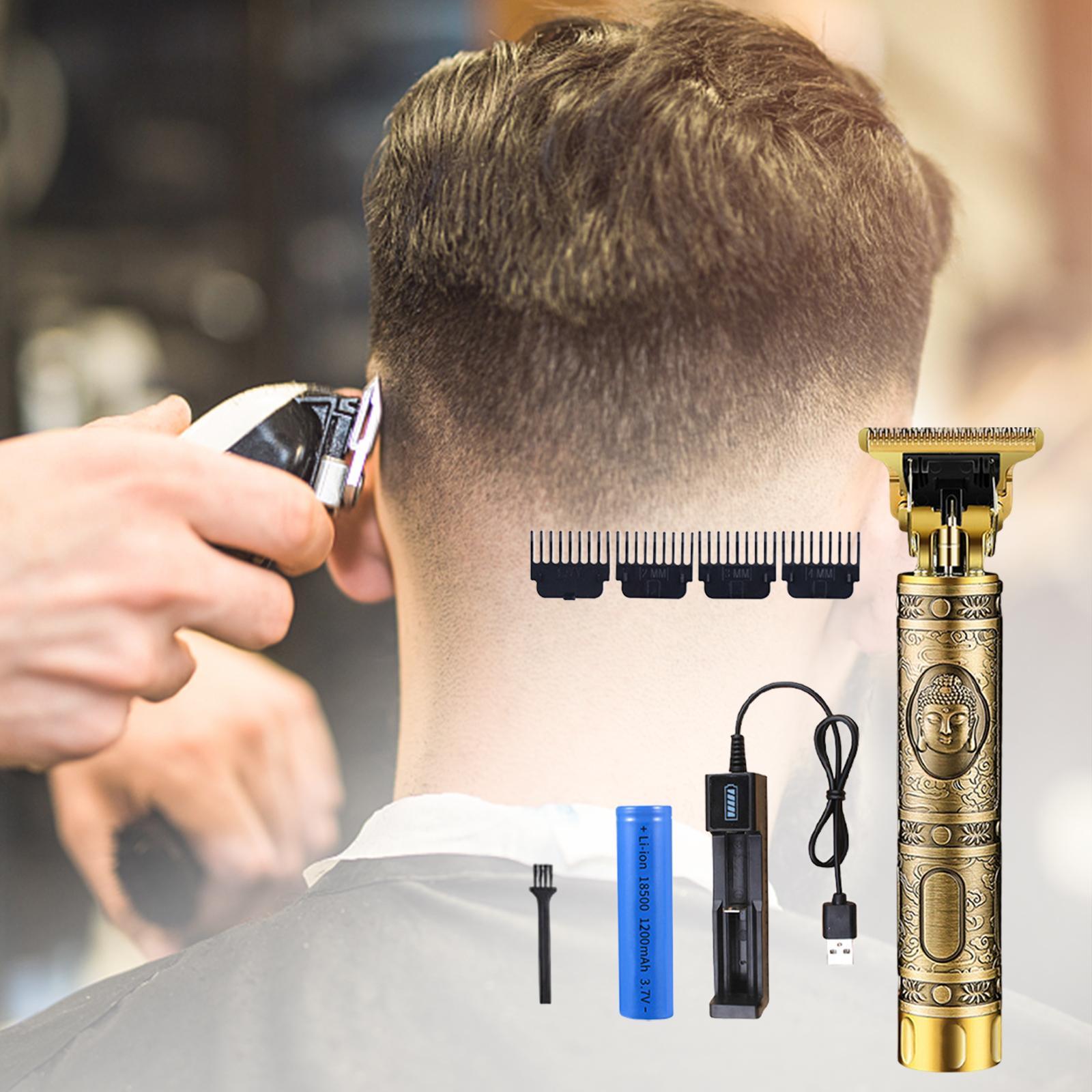 Retro Men Hair Clippers Trimmers Kit, Rechargeable ,Professional Barber Razor ,Low Noise Strong Power Shaver for Hair Styling, Barber Children
