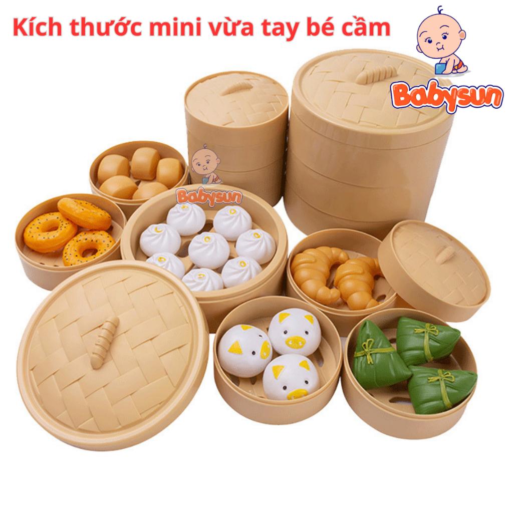 Đồ chơi nấu ăn 82 chi tiết bánh bao các loại cho bé, đồ chơi trẻ em chất liệu nhựa ABS an toàn cho bé thỏa sức vui chơi