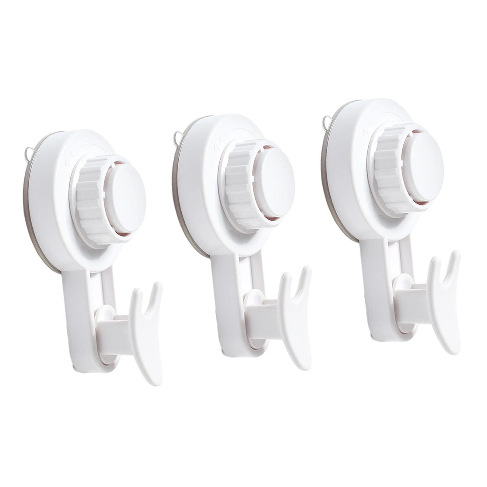 Suction Hooks Bath Towel Hooks Bath Robe Hook Holder Portable Powerful Vacuum Suction Cup Hooks Suction Hanger for Farmhouse