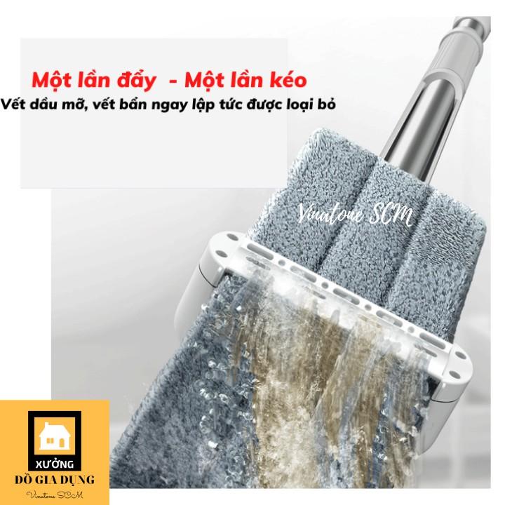 Cây lau nhà tự vắt đầu xoay 360* tiện lợi vệ sinh nhà cửa